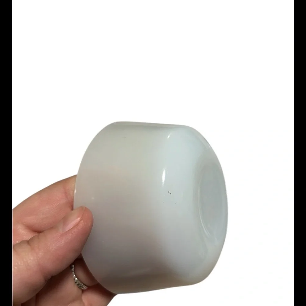 Set Of 6 Vintage Anchor Hocking Fire King Milk Glass Custard Cup Ramekins USA